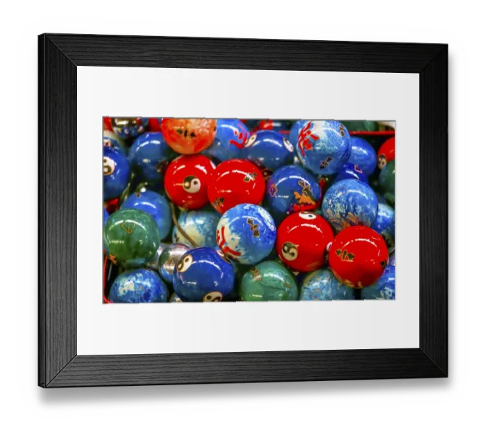 Framed Print : Chinese replica of metal Buddhist prayer balls, Panjuan Flea Market decorations, Beijing, China Framed Print : Chinese replica of metal Buddhist prayer balls, Panjuan Flea Market decorations, Beijing, China