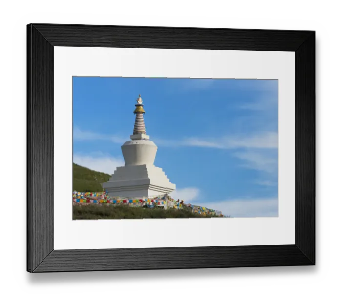 Framed Print : Chorten of Tagong Monastery, Tagong, western Sichuan, China Framed Print : Chorten of Tagong Monastery, Tagong, western Sichuan, China