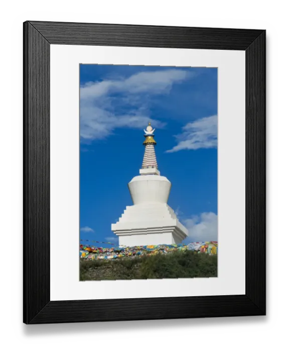 Framed Print : Chorten of Tagong Monastery, Tagong, western Sichuan, China Framed Print : Chorten of Tagong Monastery, Tagong, western Sichuan, China