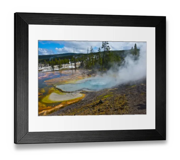 Framed Print : USA, Wyoming, Yellowstone National Park. Bubble Geyser Framed Print : USA, Wyoming, Yellowstone National Park. Bubble Geyser