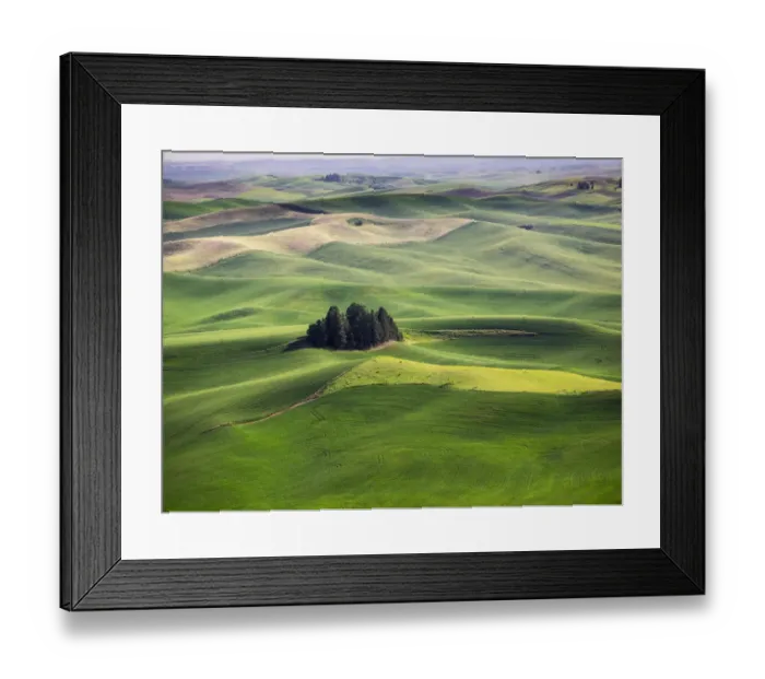 Framed Print : Aerial view of Palouse Region Framed Print : Aerial view of Palouse Region