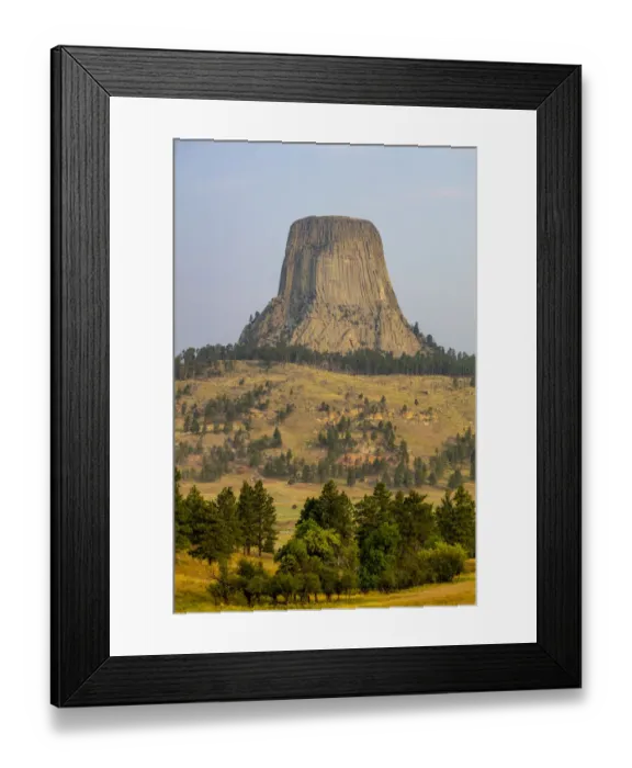 Framed Print : USA, Wyoming, Devils Tower National Park. Devils Tower landscape. Credit as Framed Print : USA, Wyoming, Devils Tower National Park. Devils Tower landscape. Credit as