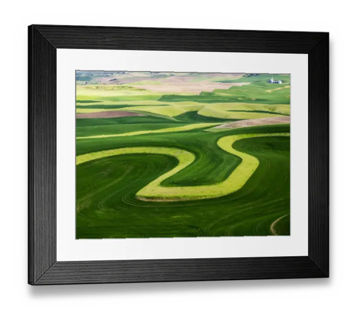 Framed Print : Aerial view of Palouse Region Framed Print : Aerial view of Palouse Region
