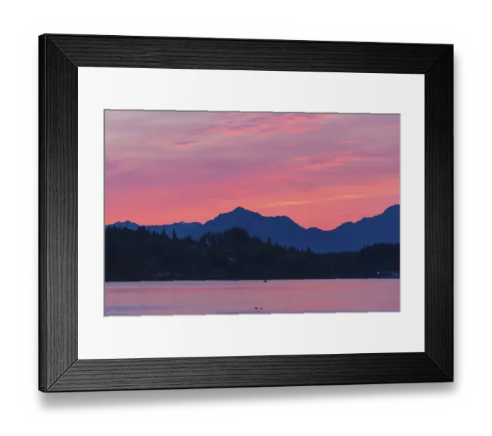 Framed Print : USA, Washington State, Puget Sound. Dramatic sunset over Olympic Mountains and Kitsap Framed Print : USA, Washington State, Puget Sound. Dramatic sunset over Olympic Mountains and Kitsap