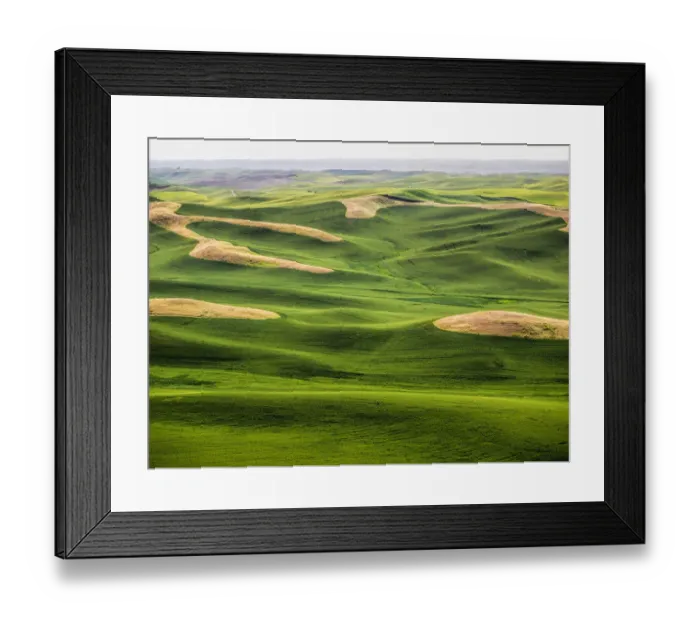 Framed Print : Aerial view of Palouse Region
