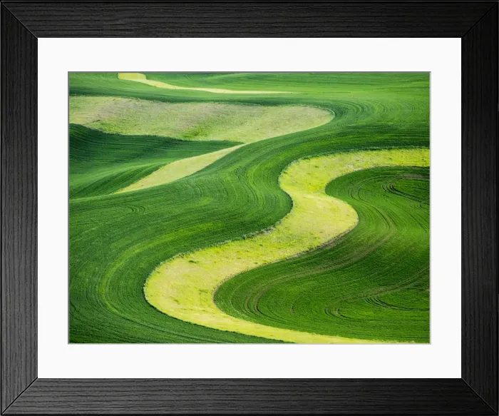 Framed Print : Aerial view of Palouse Region Framed Print : Aerial view of Palouse Region