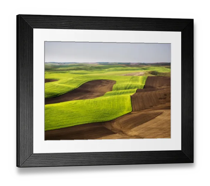 Framed Print : USA, Washington State. Aerial of Palouse Region Framed Print : USA, Washington State. Aerial of Palouse Region