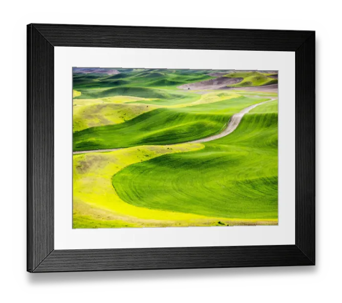 Framed Print : Aerial view of Palouse Region Framed Print : Aerial view of Palouse Region