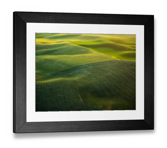 Framed Print : Aerial view of Palouse Region Framed Print : Aerial view of Palouse Region