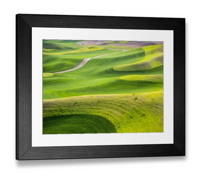 Framed Print : USA, Washington State. Aerial of Palouse Region