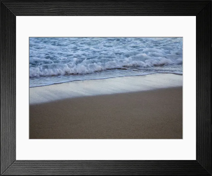 Framed Print : Puerto Rico, San Juan. Waves coming up on the beach Framed Print : Puerto Rico, San Juan. Waves coming up on the beach
