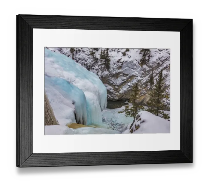 Framed Print : The Cline River Canyon in winter near Nordegg, Alberta, Canada Framed Print : The Cline River Canyon in winter near Nordegg, Alberta, Canada