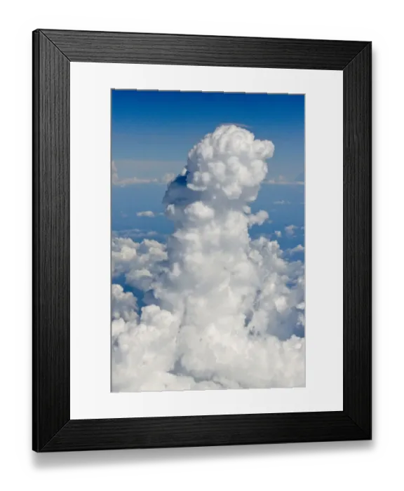 Framed Print : Aerial view of clouds, China