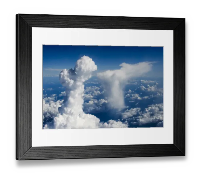 Framed Print : Aerial view of clouds, China Framed Print : Aerial view of clouds, China