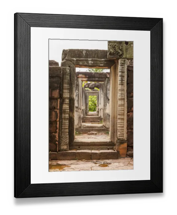 Framed Print : Thailand. Phimai Historical Park. Ruins of ancient Khmer temple complex Framed Print : Thailand. Phimai Historical Park. Ruins of ancient Khmer temple complex