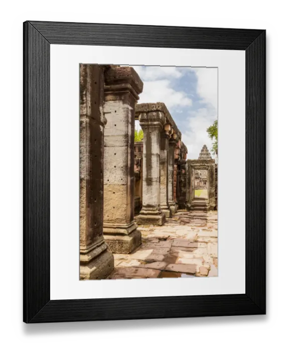 Framed Print : Thailand. Phimai Historical Park. Ruins of ancient Khmer temple complex Framed Print : Thailand. Phimai Historical Park. Ruins of ancient Khmer temple complex