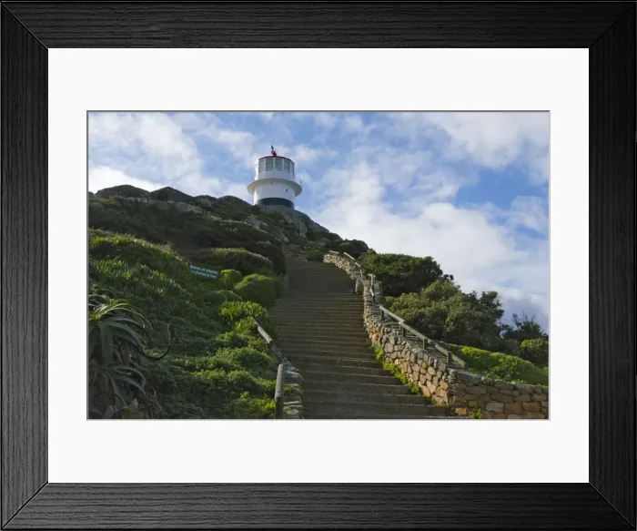 Framed Print : Lighthouse at Cape Point, Cape Peninsula, South Africa