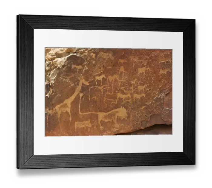 Framed Print : Bushman engravings at Twyfelfontein, UNESCO World Heritage Site. Damaraland, Kuene Region, Namibia Framed Print : Bushman engravings at Twyfelfontein, UNESCO World Heritage Site. Damaraland, Kuene Region, Namibia