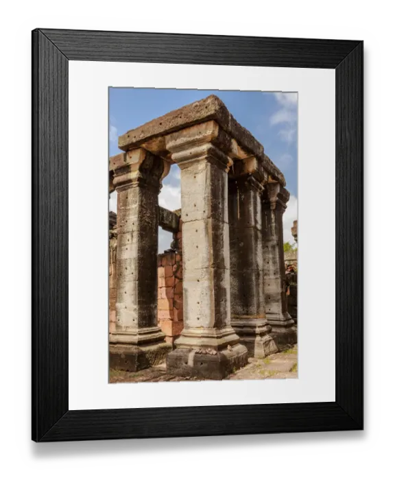 Framed Print : Thailand. Phimai Historical Park. Ruins of ancient Khmer temple complex Framed Print : Thailand. Phimai Historical Park. Ruins of ancient Khmer temple complex