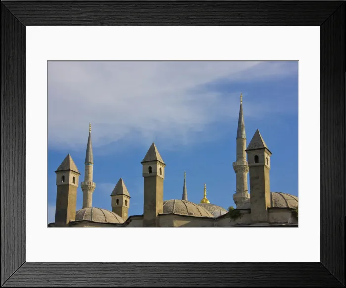 Framed Print : Pillars and spires of Hagia Sophia, Istanbul, Turkey