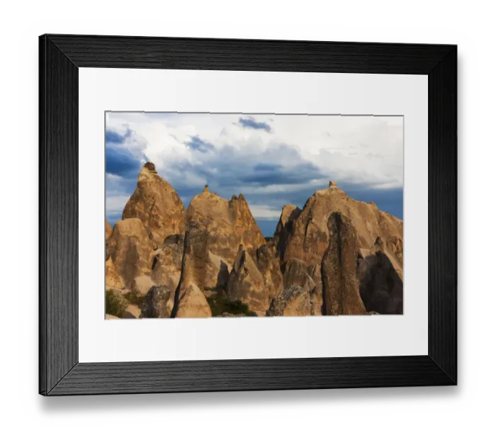 Framed Print : Rock pillars in Cappadocia, UNESCO World Heritage Site, Turkey Framed Print : Rock pillars in Cappadocia, UNESCO World Heritage Site, Turkey