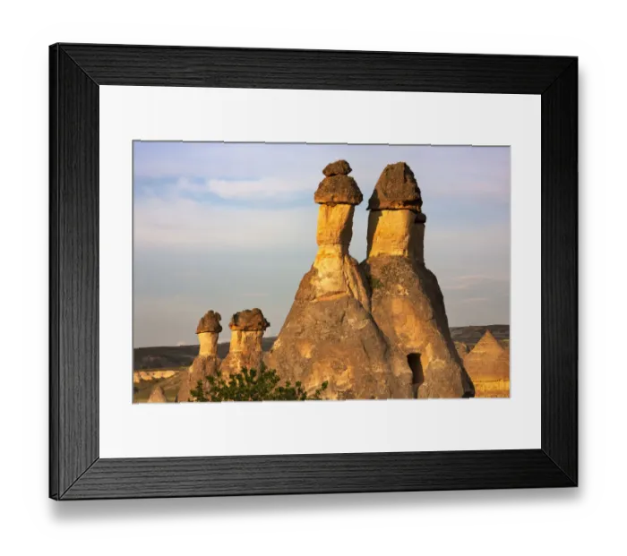 Framed Print : Fairy chimney rock formation in Goreme at sunset, Cappadocia (UNESCO World Heritage Site) Framed Print : Fairy chimney rock formation in Goreme at sunset, Cappadocia (UNESCO World Heritage Site)