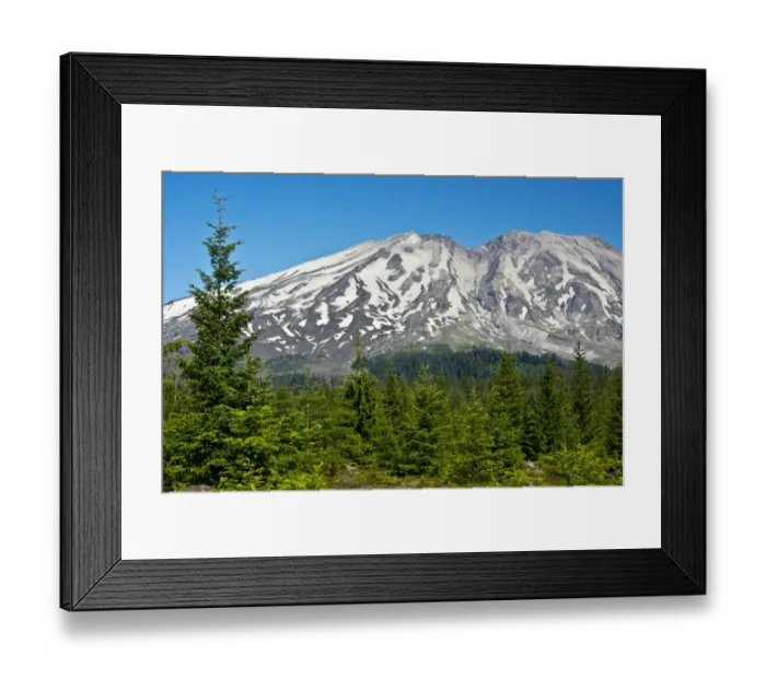 Framed Print : Lahar Area, south side of Mount St. Helens National Volcanic Monument, Washington State, USA