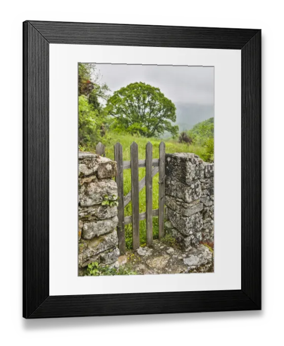 Framed Print : France, Najac. Gate in the grounds of Najac Castle