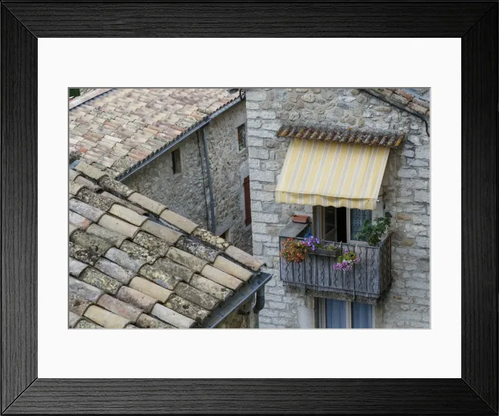 Framed Print : Ardeche Castle, Vivier. Chateau de Vogue, France