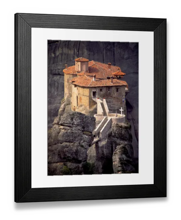 Framed Print : Greece, Meteora. Christian monastery on cliff Framed Print : Greece, Meteora. Christian monastery on cliff