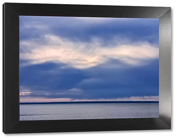Canada, Nova Scotia, Fox Island. Sunset on Chedabucto Bay