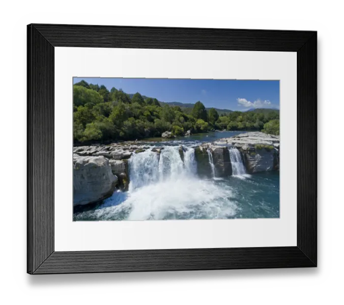 Framed Print : Maruia Falls and Maruia River, near Murchison, Tasman District, South Island, New Zealand Framed Print : Maruia Falls and Maruia River, near Murchison, Tasman District, South Island, New Zealand