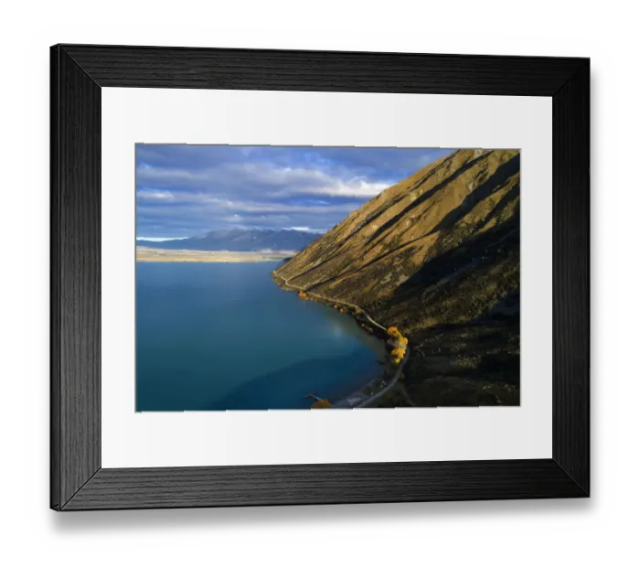Framed Print : Lake Ohau, Glen Lyon Road and Ben Ohau, Mackenzie Country, Canterbury, South Island Framed Print : Lake Ohau, Glen Lyon Road and Ben Ohau, Mackenzie Country, Canterbury, South Island
