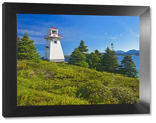 Canada, Newfoundland, Gros Morne National Park. Woody Point Lighthouse. Credit as