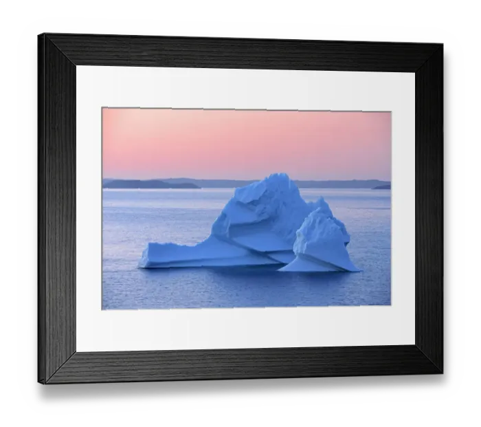 Framed Print : Canada, Newfoundland, Eastport. Iceberg in Bonavista Bay at sunset Framed Print : Canada, Newfoundland, Eastport. Iceberg in Bonavista Bay at sunset