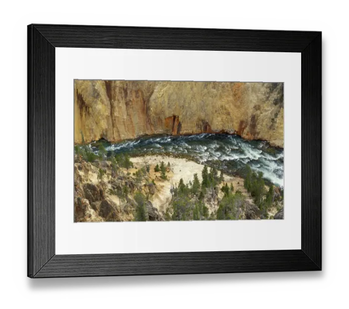 Framed Print : The Yellowstone River from Lookout Point, Yellowstone National Park, Wyoming Framed Print : The Yellowstone River from Lookout Point, Yellowstone National Park, Wyoming