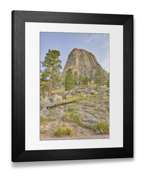 Framed Print : USA, Wyoming, Devils Tower National Park. Devils Tower landscape. Credit as Framed Print : USA, Wyoming, Devils Tower National Park. Devils Tower landscape. Credit as