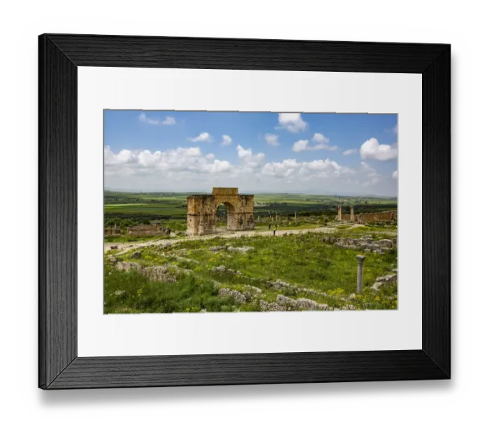Framed Print : Volubilis, Morocco, Ancient Roman city, Arch of Caracalla