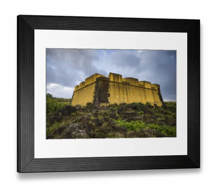 Framed Print : Portugal, Azores, Terceira Island, Praia da Vitoria. Forte de Santa Catarina fort Framed Print : Portugal, Azores, Terceira Island, Praia da Vitoria. Forte de Santa Catarina fort