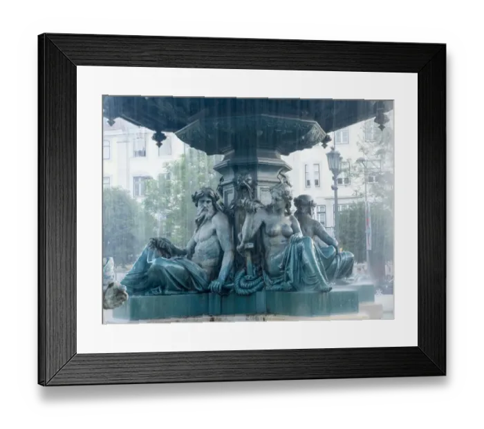 Framed Print : The Square Rossio or Praca Dom Pedro IV Framed Print : The Square Rossio or Praca Dom Pedro IV