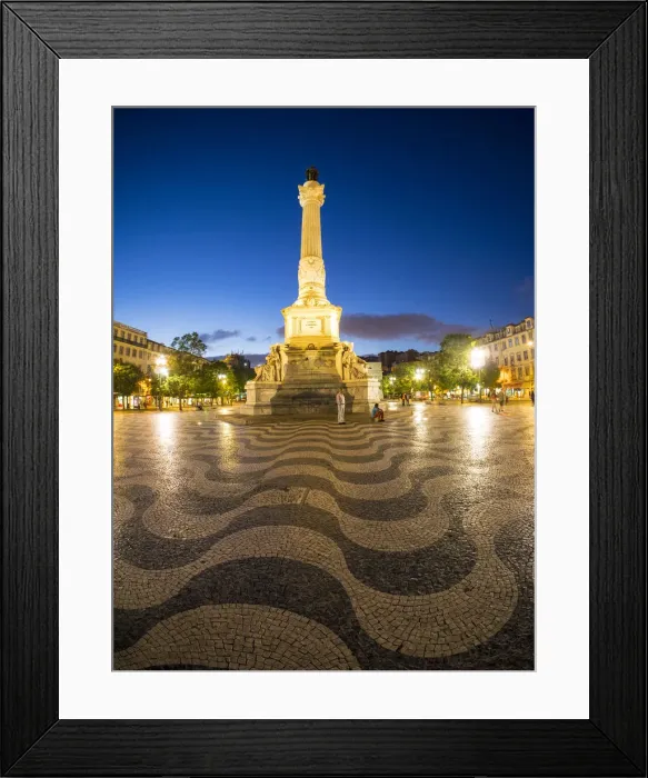 Framed Print : The Square Rossio or Praca Dom Pedro IV Framed Print : The Square Rossio or Praca Dom Pedro IV