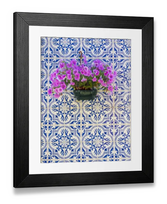Framed Print : Aver buildings, colorful European facade of house, Portugal Framed Print : Aver buildings, colorful European facade of house, Portugal
