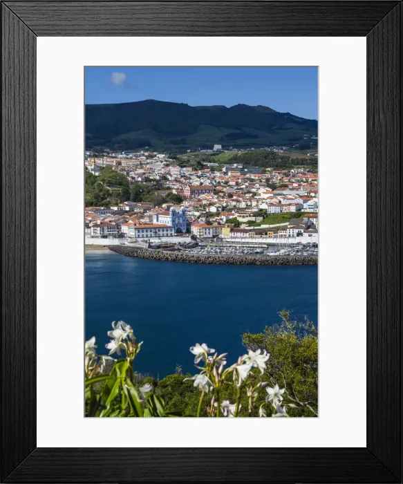 Framed Print : Portugal, Azores, Terceira Island, Angra do Heroismo of the waterfront Framed Print : Portugal, Azores, Terceira Island, Angra do Heroismo of the waterfront