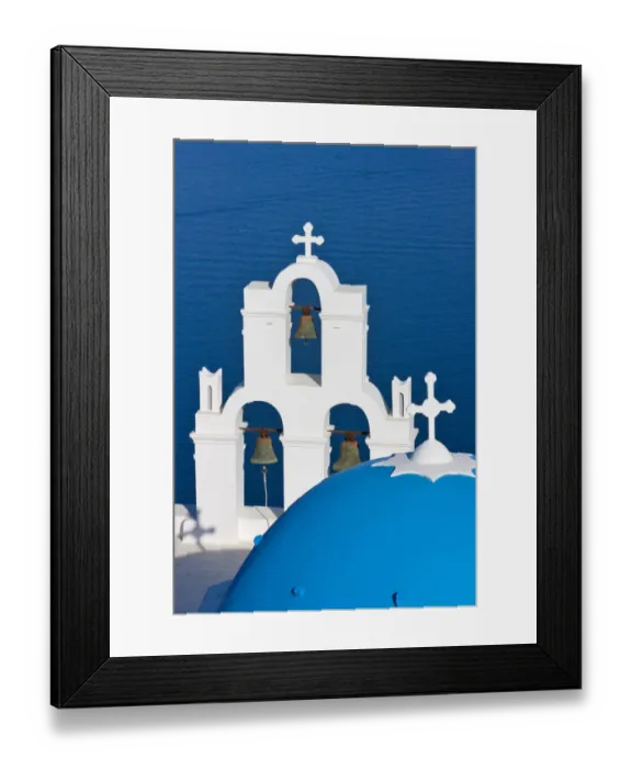 Framed Print : Church on the coast of Aegean Sea. Oia, Santorini Island, Greece Framed Print : Church on the coast of Aegean Sea. Oia, Santorini Island, Greece