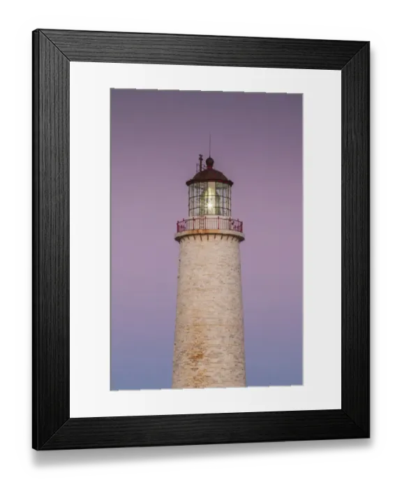Framed Print : Canada, Quebec, Cap-des-Rosiers. Cap-des-Rosiers Lighthouse