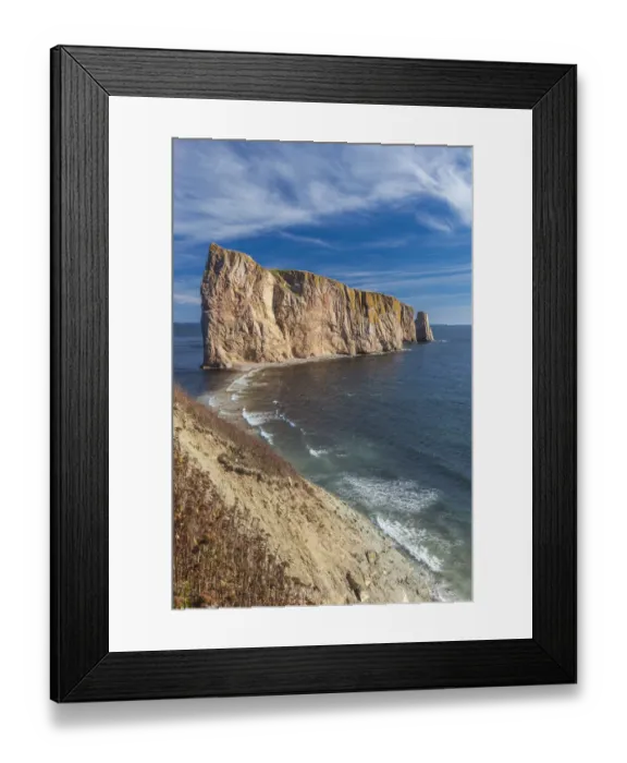 Framed Print : Canada, Quebec, Perce. Perce Rock Framed Print : Canada, Quebec, Perce. Perce Rock