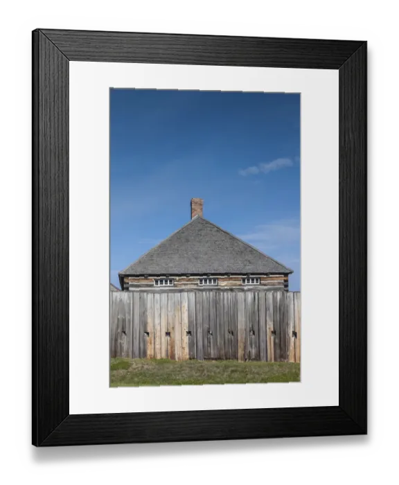 Framed Print : Canada, Quebec, Temiscouata-sur-le-Lac, Fort Ingall, former British fort built in 1839