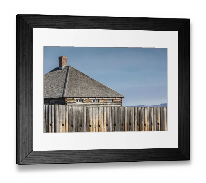 Framed Print : Canada, Quebec, Temiscouata-sur-le-Lac, Fort Ingall, former British fort built in 1839