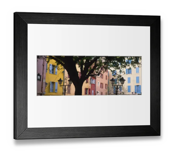Framed Print : France, Provence, Grasse. Colorful buildings Framed Print : France, Provence, Grasse. Colorful buildings