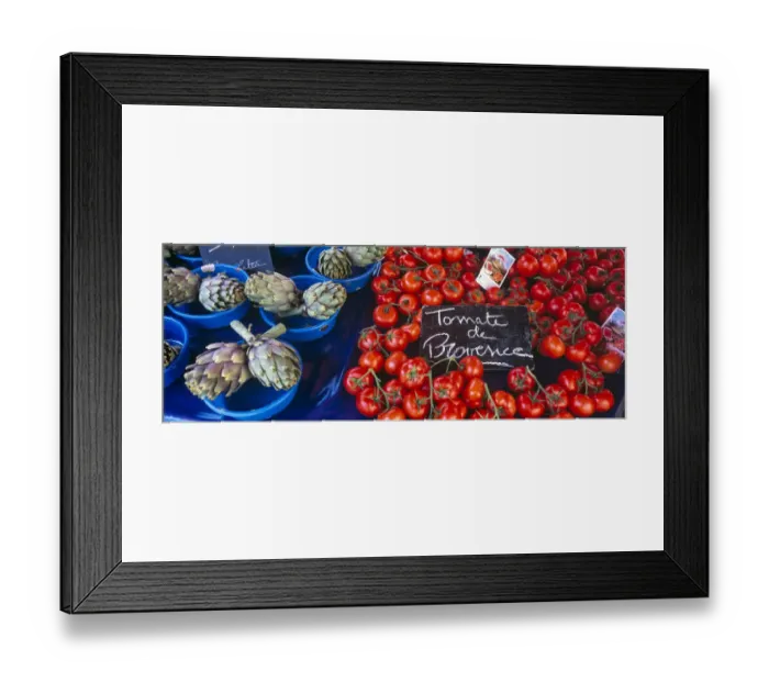 Framed Print : France, Provence. Produce on display at market